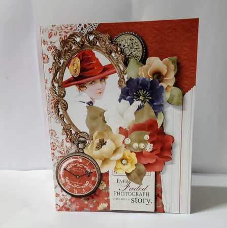 Whispers from the Past Pop Out Book Card and Envelope Kit. by Jackie Odonnell