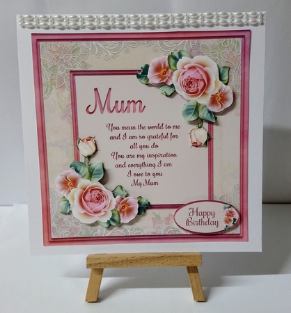 Roses Lace & Verse for Mum Mini Kit by Jackie Odonnell