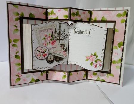 Parisienne Heirloom Pop Out Book Card and Envelope Kit. by Jackie Odonnell