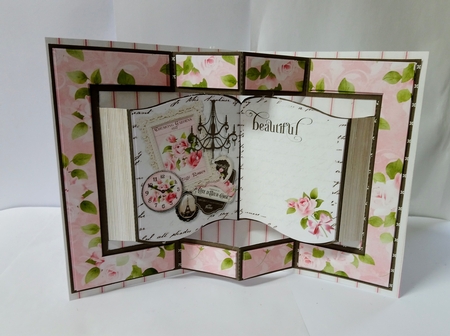 Parisienne Heirloom Pop Out Book Card and Envelope Kit. by Jackie Odonnell