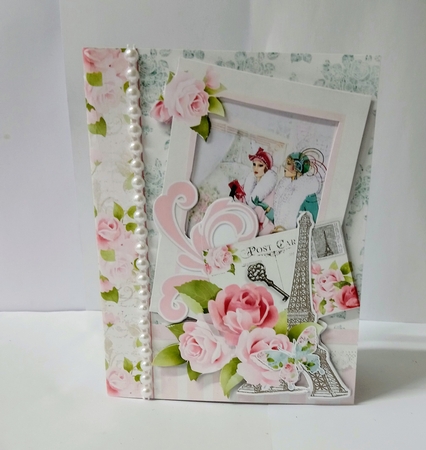 Parisienne Heirloom Pop Out Book Card and Envelope Kit. by Jackie Odonnell