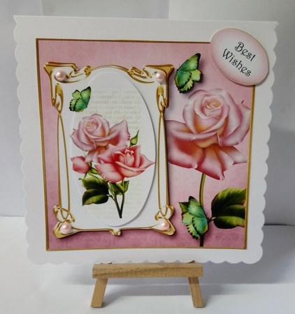 Art Nouveau Edwardian Roses by Jackie Odonnell