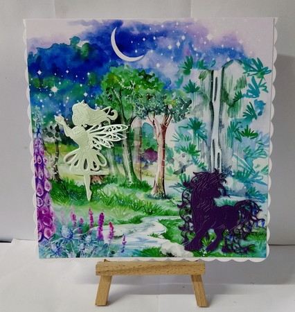 Enchanted Evening Watercolour Scenes 8x8 200 Dpi by Jackie Odonnell