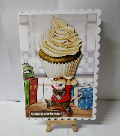 Mr Cup Cake Mouse (Chocolate) by Jackie Odonnell