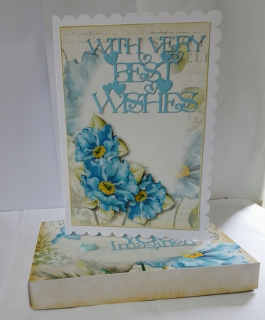 Vintage Blue Floral Stationary Set by Jackie Odonnell
