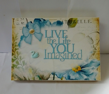 Vintage Blue Floral Stationary Set by Jackie Odonnell