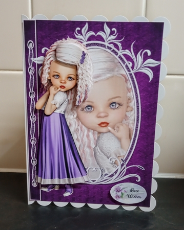 Sweet Little Lilac Lady Fashion Reflection by Jackie Odonnell