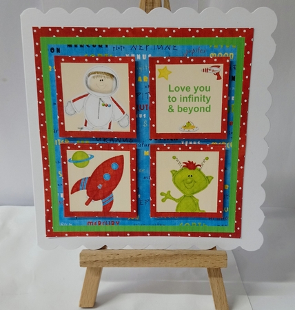 Space Themed - Out of this World - Quick Layer Card with Ages 3-12 Mini Kit by Jackie Odonnell