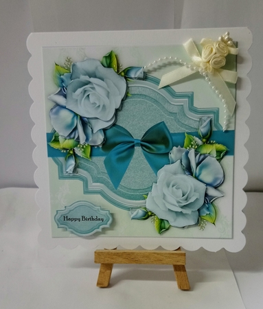 Mint Roses & Butterflies Mini Kit by Jackie Odonnell