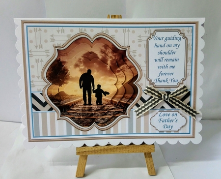 WALK WITH ME A5 Quick Pyramage Card by Jackie Odonnell
