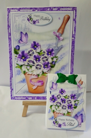 4 Mixed Flower Pot Mini Kits by Jackie Odonnell
