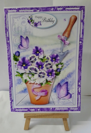 4 Mixed Flower Pot Mini Kits by Jackie Odonnell