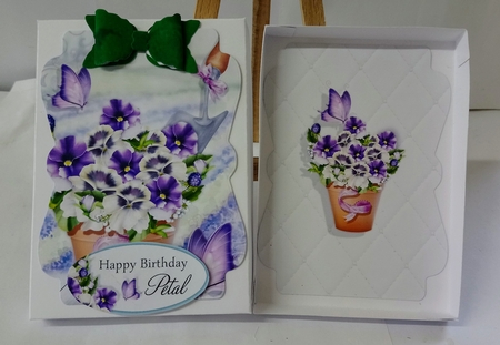 4 Mixed Flower Pot Mini Kits by Jackie Odonnell
