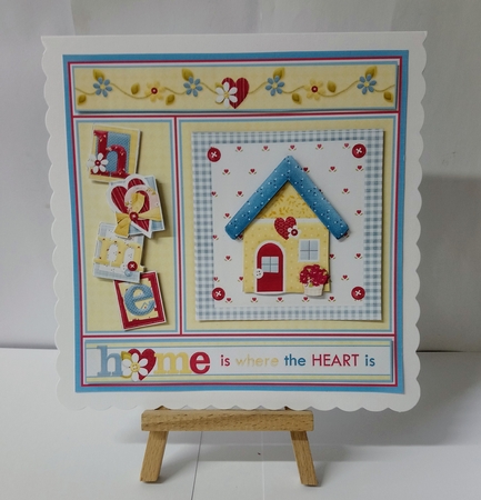 HOME IS WHERE THE HEART IS 7.5 Decoupage & Insert Various Occasions by Jackie Odonnell