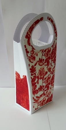 Shabby Chic Rose Red Papers 200Dpi by Jackie Odonnell