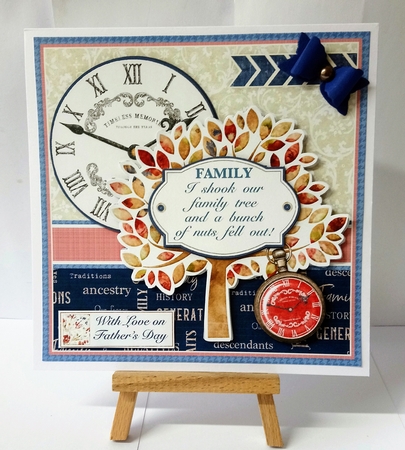 FAMILY TREE 7.5 Decoupage & Insert Mini Kit by Jackie Odonnell