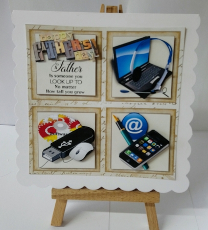 8x8 a special father and his computer mini kit by Jackie Odonnell