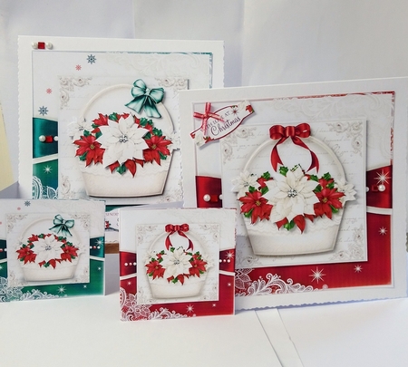 Poinsettia Bumper Kit by Jackie Odonnell