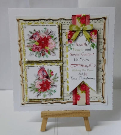 Christmas Sentiments 2 7x7 Card Front & Insert Mini Kit by Jackie Odonnell