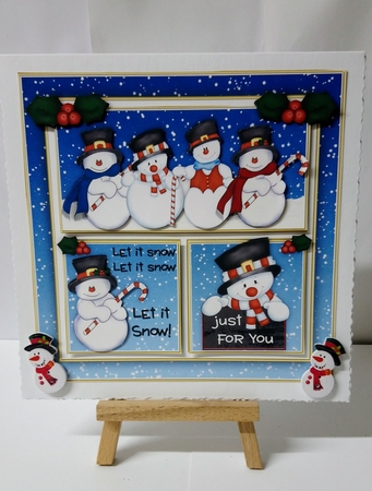 Snowmen Greetings Mini Kit by Jackie Odonnell