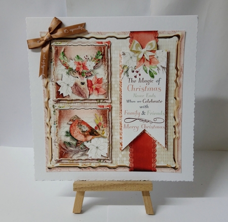 Christmas Sentiments 3 7x7 Card Front & Insert Mini Kit by Jackie Odonnell