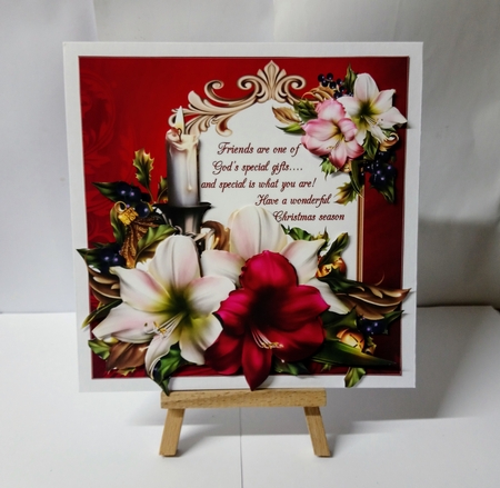 8x8 Friends special Christmas wishes choice of 2 verses mini kit by Jackie Odonnell