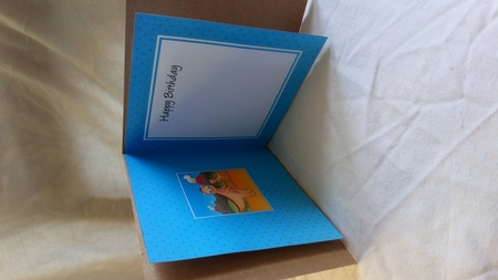 Cute Dinosaur square landscape insert by Jacky Osborne