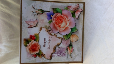 Cabbage Rose Mini Kit 8x8 by Jacky Osborne