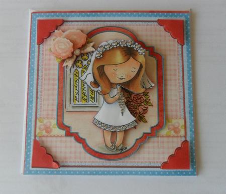 First Holy Communion Girl Topper & Decoupage by Jacqueline Bunnett