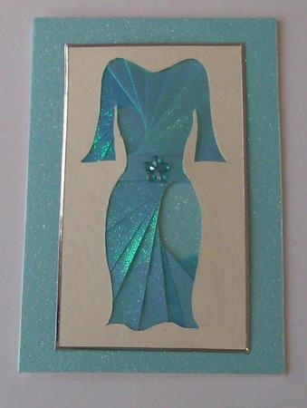 Chenelle Fashion Dress Iris Folding Pattern by Jacqueline Bunnett