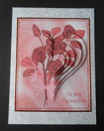 Roses for My Valentine Topper with Heart Shaped Pyramid by Jacqueline Bunnett