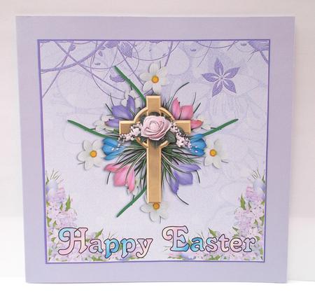 Happy Easter 5.5ins x 5.5ins card by Jacqueline Bunnett