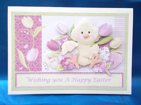 Easter Chick Card Front by Jacqueline Bunnett