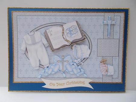 Baby Boy Christening Topper(n) by Jacqueline Bunnett