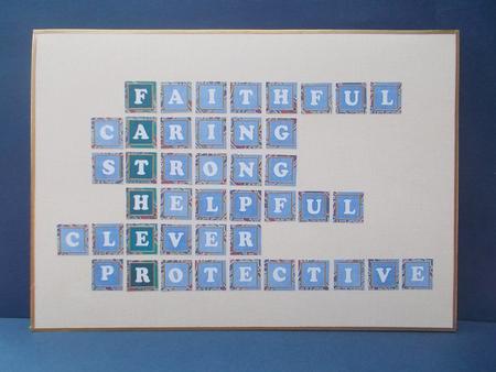 Peacock Paisley Weave Mix Alphabet Tile Embellishment Sheet by Jacqueline Bunnett