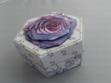 Nesting Boxes Purple Box 3 by Jacqui Chilcott