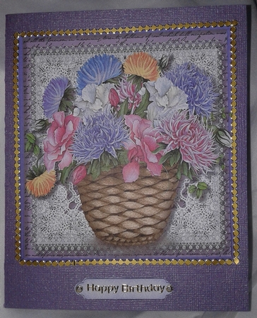 Beautiful Summer Astors in a Basket  by Jacqui Chilcott