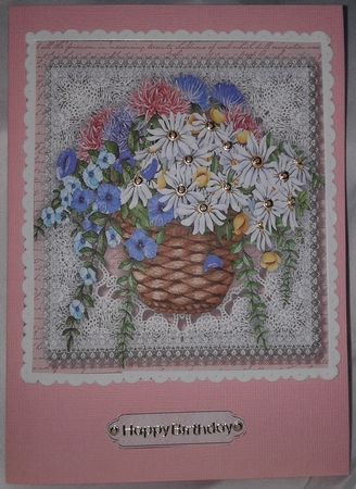 Beautiful Basket of Mixed Flowers  by Jacqui Chilcott