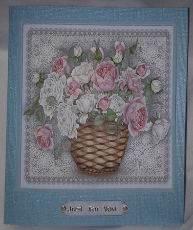 Beautiful Basket of Smmer  Roses by Jacqui Chilcott