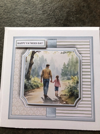 REQUEST-watercolour Fathers Day 2 -Girl  by Jacqueline Moffat