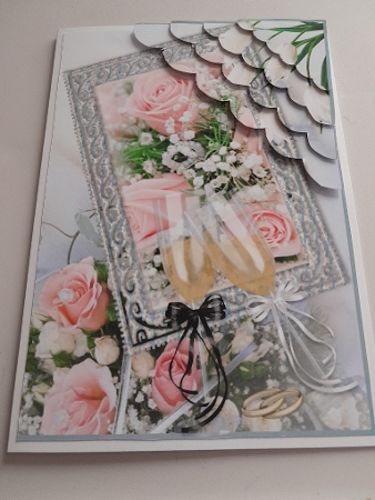 Wedding & Anniversary Scalloped Corner Stacker by Jacqueline Sinden