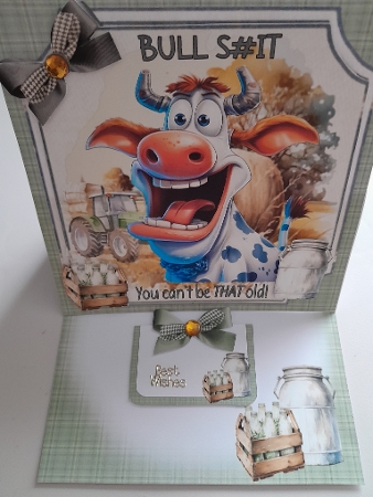 7x7 Holy cow male choice of four mini kit by Jacqueline Sinden