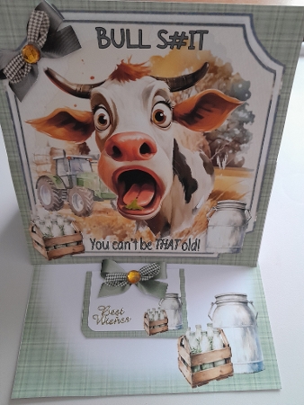 7x7 Holy cow male choice of four mini kit by Jacqueline Sinden