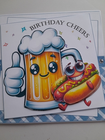 7x7 Birthday beers are calling choice of four mini kit by Jacqueline Sinden