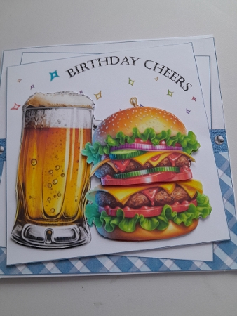 7x7 Birthday beers are calling choice of four mini kit by Jacqueline Sinden
