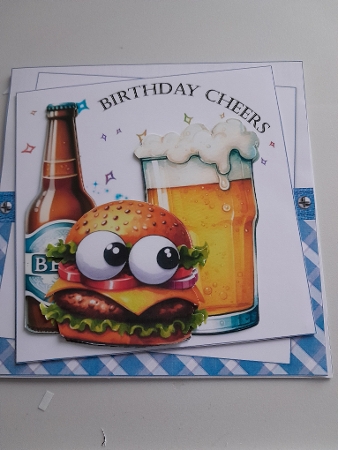7x7 Birthday beers are calling choice of four mini kit by Jacqueline Sinden