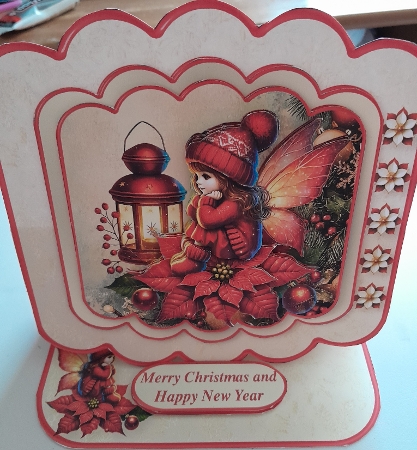 Christmas Fairy - Stacked Layers Easel Card Mini Kit by Jacqueline Sinden