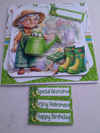 7x7 Grandma loves her garden choice of four mini kit by Jacqueline Sinden