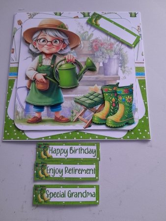 7x7 Grandma loves her garden choice of four mini kit by Jacqueline Sinden