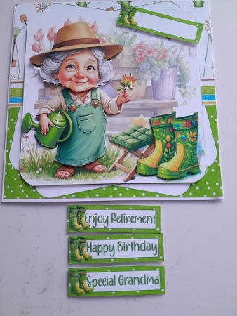 7x7 Grandma loves her garden choice of four mini kit by Jacqueline Sinden